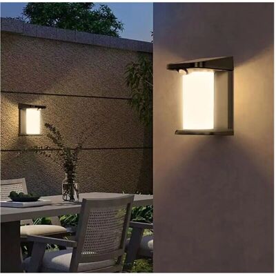 Trade Shop YH0619-PIR Luz de Pared LED Solar - Blanco Cálido Trade Shop YH0619-PIR Luz de Pared LED Solar - Blanco Cálido