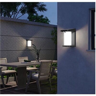 Trade Shop Lámpara de Pared LED - Sensor Solar - Blanco Frío Trade Shop Lámpara de Pared LED - Sensor Solar - Blanco Frío