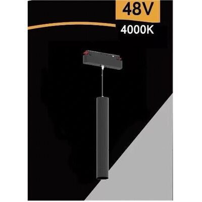 Trade Shop Traesio COB-40 - negro - 8W - 48V - LED spotlight Trade Shop Traesio COB-40 - negro - 8W - 48V - LED spotlight