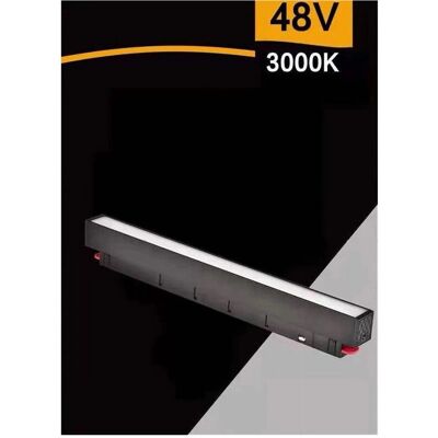 Trade Shop Traesio - Barra LED 14W Magnetico - 14W - 48V - Acabado mate - Lámpara de barra LED Trade Shop Traesio - Barra LED 14W Magnetico - 14W - 48V - Acabado mate - Lámpara de barra LED