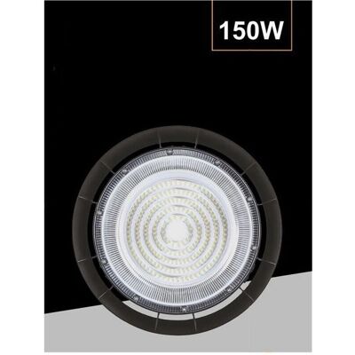 TRADE SHOP TRAESIO Lámpara LED UFO - 150W, Negro - Iluminación industrial TRADE SHOP TRAESIO Lámpara LED UFO - 150W, Negro - Iluminación industrial