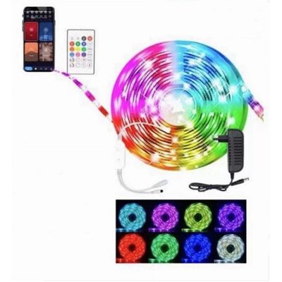 Trade Shop Tira LED RGB WiFi - 5m Sincroniza Música - Iluminación Inteligente Trade Shop Tira LED RGB WiFi - 5m Sincroniza Música - Iluminación Inteligente