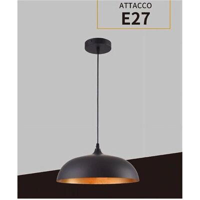 Trade Shop Traesio - Dome Pendant E27 - Negro - Pendant Trade Shop Traesio - Dome Pendant E27 - Negro - Pendant