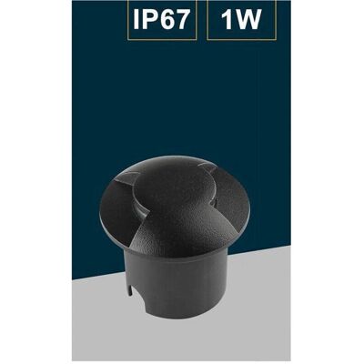 TRADE SHOP TRAESIO - Faretto Calpestabile LED 1W 2Fasci - IP67 - Luce peñ Passi esterna TRADE SHOP TRAESIO - Faretto Calpestabile LED 1W 2Fasci - IP67 - Luce peñ Passi esterna