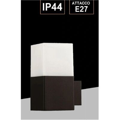 Trade Shop Traesio - E27 IP44 B160 - Negro - Lámpara de pared exterior Trade Shop Traesio - E27 IP44 B160 - Negro - Lámpara de pared exterior