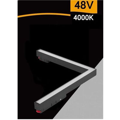 TRADE SHOP TRAESIO - MG-06 - Negro - 48V - Foco LED angular TRADE SHOP TRAESIO - MG-06 - Negro - 48V - Foco LED angular