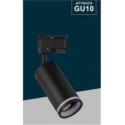 TRADE SHOP TRAESIO - Lampada Cilindrica GU10 194c - Nero - Track light TRADE SHOP TRAESIO - Lampada Cilindrica GU10 194c - Nero - Track light
