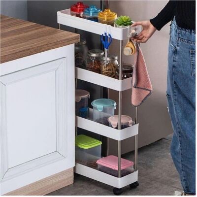 Trade Shop Traesio - Carrello Salvaspazio Slim - Cart Trade Shop Traesio - Carrello Salvaspazio Slim - Cart