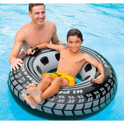 TRADE SHOP TRAESIO - Ciambella Pneumatico 114 cm - 114 cm - Gray - Inflatable pool float TRADE SHOP TRAESIO - Ciambella Pneumatico 114 cm - 114 cm - Gray - Inflatable pool float
