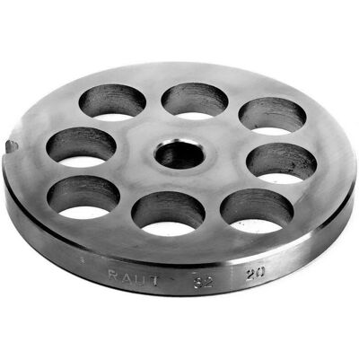 TRE SPADE - N.32 - 20 mm - AISI-304 - Piastra per tritacarne TRE SPADE - N.32 - 20 mm - AISI-304 - Piastra per tritacarne