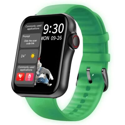 Smarty2.0 Smartwatch - Grünes Silikon - Unisex - 20 Tage Akkulaufzeit Smarty2.0 Smartwatch - Grünes Silikon - Unisex - 20 Tage Akkulaufzeit