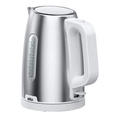 Braun WK 1500 WH - Edelstahl, Weiß - Elektrischer Wasserkocher Braun WK 1500 WH - Edelstahl, Weiß - Elektrischer Wasserkocher