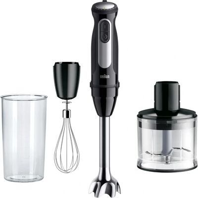 Braun MultiQuick 5 MQ55236M Hand Blender - 1000W Power, 25 Speed - Black Braun MultiQuick 5 MQ55236M Hand Blender - 1000W Power, 25 Speed - Black