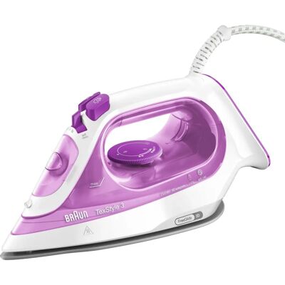 Braun TexStyle 3 - Rosa - Dampeståljern Braun TexStyle 3 - Rosa - Dampeståljern