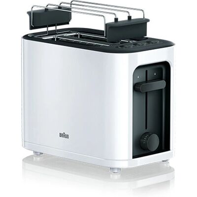 Braun HT3000WH - Noir, Blanc - Grille-pain - Publicité Braun HT3000WH - Noir, Blanc - Grille-pain - Publicité