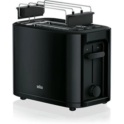 Braun HT3010BK - Negru - Prăjitor de pâine Braun HT3010BK - Negru - Prăjitor de pâine
