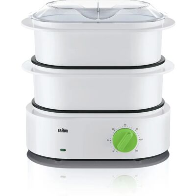 Braun FS 3000 - Weiß/Grün - Dampfgarer Braun FS 3000 - Weiß/Grün - Dampfgarer