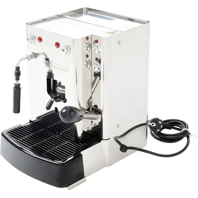 La Mer Sara Vapore - Klassische Espressomaschine, Milchaufschäumer, Silber La Mer Sara Vapore - Klassische Espressomaschine, Milchaufschäumer, Silber