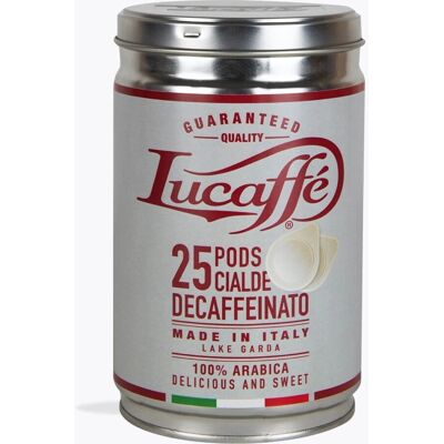 Lucaffé Decaffeinato 25 E.S.E. Pods - Koffie in Capsules Lucaffé Decaffeinato 25 E.S.E. Pods - Koffie in Capsules