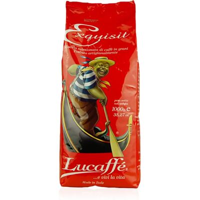 Grains de Café Lucaffe Exquisit - 3 Variantes - 1kg - Publicité Grains de Café Lucaffe Exquisit - 3 Variantes - 1kg - Publicité