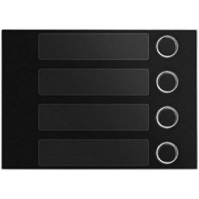 Urmet Sort Alpha 4-Knap Intercom Panel - Intercom Panel Urmet Sort Alpha 4-Knap Intercom Panel - Intercom Panel