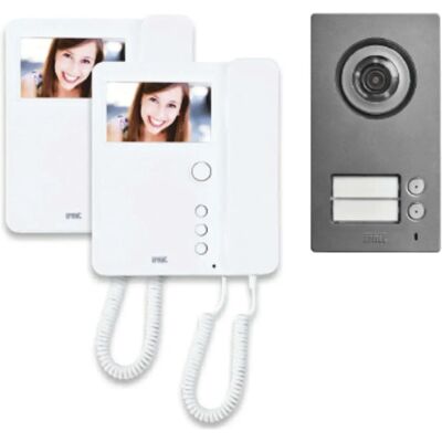 Kit Videocitofono Bifamiliare con Mikra2 & Mìro 4,3" Kit Videocitofono Bifamiliare con Mikra2 & Mìro 4,3"