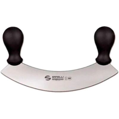 Sanelli Ambrogio Mezzaluna - Lama 25cm - Qualità Professionale Sanelli Ambrogio Mezzaluna - Lama 25cm - Qualità Professionale