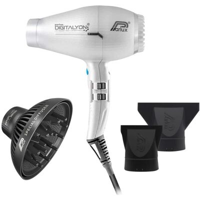 Uscător de păr Parlux Digitalyon Silver - Ionic, 2400W, Ușor Uscător de păr Parlux Digitalyon Silver - Ionic, 2400W, Ușor