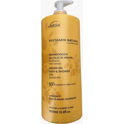 VEBI ISTITUTO BIOCHIMICO Srl Vebix Phytamin E - Doccia schiuma - Olio di argan biologico - 1000ml VEBI ISTITUTO BIOCHIMICO Srl Vebix Phytamin E - Doccia schiuma - Olio di argan biologico - 1000ml