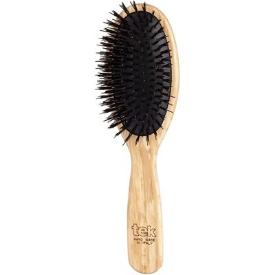 Brosse Ovale Tek avec Poils Écologiques - 22x6cm - Brosse à Cheveux - Publicité Brosse Ovale Tek avec Poils Écologiques - 22x6cm - Brosse à Cheveux - Publicité