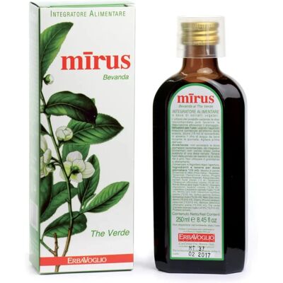 Erbavoglio Mirus Bebida drenante de té verde 250 ml - Detox y diurético Erbavoglio Mirus Bebida drenante de té verde 250 ml - Detox y diurético
