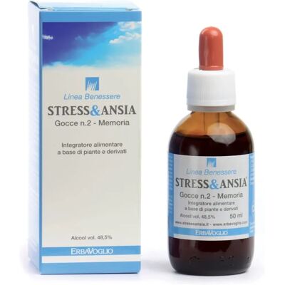 Erbavoglio Ginseng Ginkgo Memoria Estrés y Ansiedad Gotas - Suplementos Erbavoglio Ginseng Ginkgo Memoria Estrés y Ansiedad Gotas - Suplementos