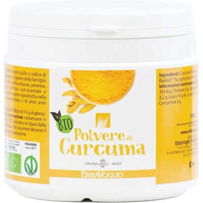 Polvere di curcuma biologica Erbavoglio - 150g Polvere di curcuma biologica Erbavoglio - 150g
