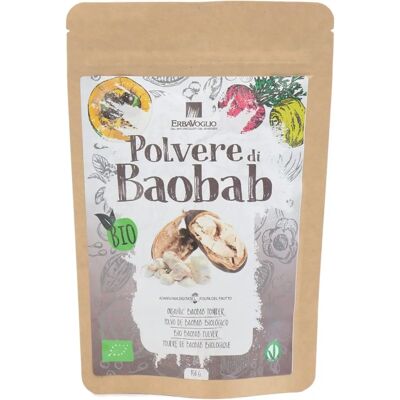 Polvere di Baobab Bio - Erbavoglio, 150 g Polvere di Baobab Bio - Erbavoglio, 150 g
