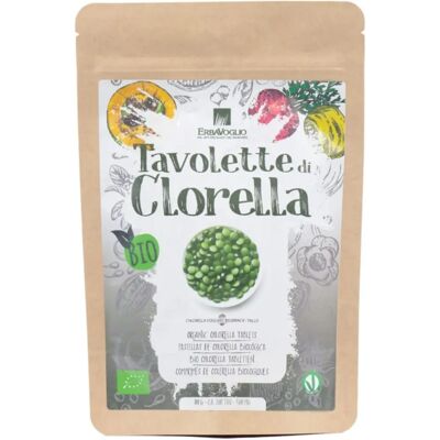 Tabletas de Clorella Orgánica Erbavoglio - Suplemento Alimenticio Tabletas de Clorella Orgánica Erbavoglio - Suplemento Alimenticio