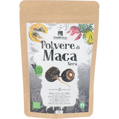 Polvere di Maca Nera Erbavoglio - Adattogeno per lo Stress - 200g Polvere di Maca Nera Erbavoglio - Adattogeno per lo Stress - 200g