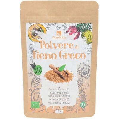 Polvo de fenogreco orgánico Erbavoglio - 100 g Polvo de fenogreco orgánico Erbavoglio - 100 g