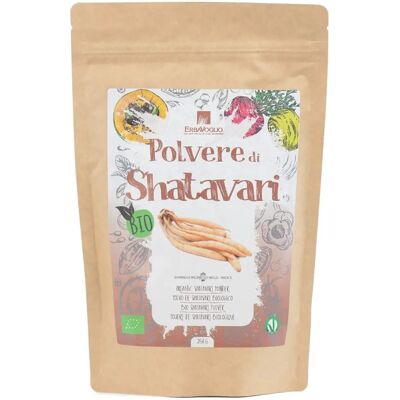 Erbavoglio Polvo de Shatavari Orgánico 250 g - Suplemento herbal Erbavoglio Polvo de Shatavari Orgánico 250 g - Suplemento herbal