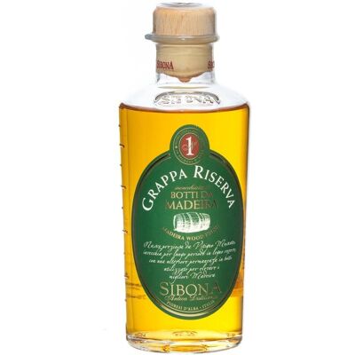 Sibona - Madeira Vaten gerijpte Moscato Grappa - 0,5L Sibona - Madeira Vaten gerijpte Moscato Grappa - 0,5L