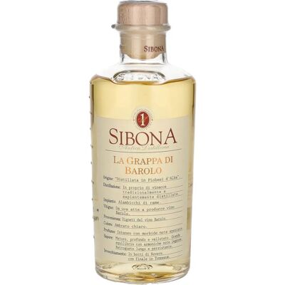 Sibona Grappa Barolo – D.O.C.G. 40% 0,5L Sibona Grappa Barolo – D.O.C.G. 40% 0,5L
