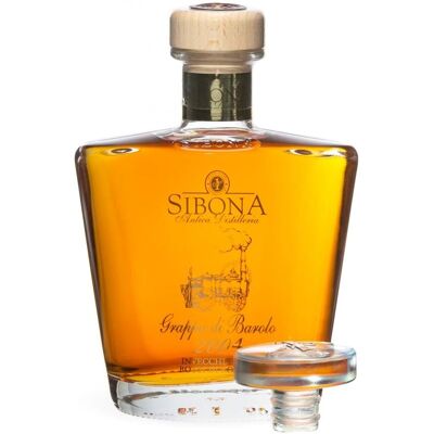 Sibona Riserva Speciale Barolo Jahrgang 2009 - Grappa in Holzkiste Sibona Riserva Speciale Barolo Jahrgang 2009 - Grappa in Holzkiste