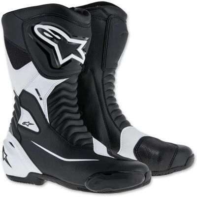 Alpinestars SMX S Motorradstiefel Schwarz/Weiß - Motorradstiefel Alpinestars SMX S Motorradstiefel Schwarz/Weiß - Motorradstiefel