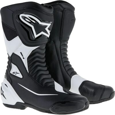 Alpinestars SMX S Bottes de Moto - Noir Blanc - Bottes de Moto - Publicité Alpinestars SMX S Bottes de Moto - Noir Blanc - Bottes de Moto - Publicité