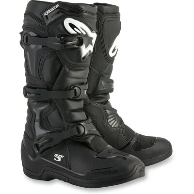 Botas de Motocross Alpinestars Tech 3 - Negro - Certificadas CE Botas de Motocross Alpinestars Tech 3 - Negro - Certificadas CE
