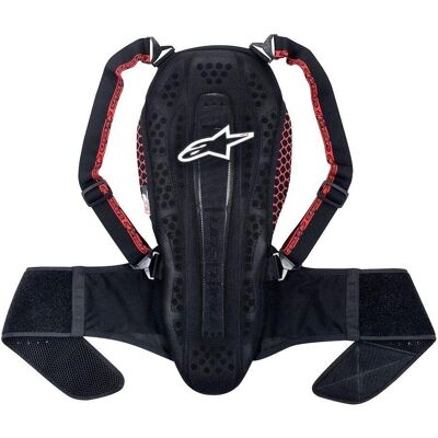 Alpinestars Nucleon KR-2 Rugbescherming - Zwart-Grij-Rood - S Alpinestars Nucleon KR-2 Rugbescherming - Zwart-Grij-Rood - S