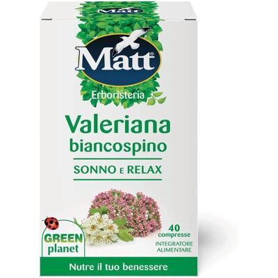 Matt Valeriana Biancospino Rilassante - Integratore Alimentare Matt Valeriana Biancospino Rilassante - Integratore Alimentare