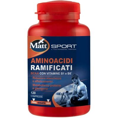 A&D - Matt Sport BCAA 120 Capsule - Integratore alimentare A&D - Matt Sport BCAA 120 Capsule - Integratore alimentare