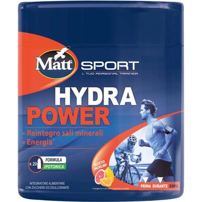 Matt Sport Hydra Power - Soluzione elettrolitica per idratazione Matt Sport Hydra Power - Soluzione elettrolitica per idratazione