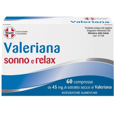 Integratore di Valeriana Matt Pharma per lo stress - 60 Compresse Integratore di Valeriana Matt Pharma per lo stress - 60 Compresse