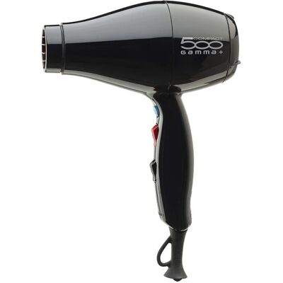 Gamma+ 500 Hairdryer - Lightweight, 2000W, Black - Hairdryer Gamma+ 500 Hairdryer - Lightweight, 2000W, Black - Hairdryer